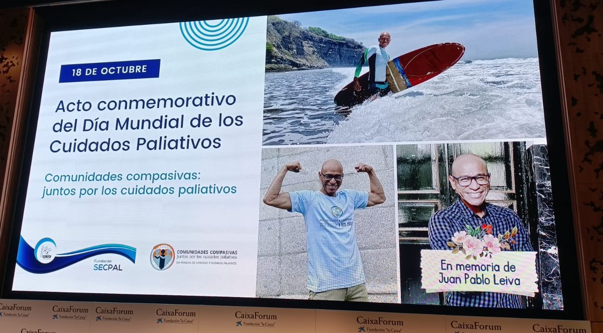 Arrancamos en unos minutos con el acto conmemorativo del #DíaMundialDeLosCuidadosPaliativos con un emotivo recuerdo para el presidente de <a href="/secpal_/">SECPAL_CPaliativos</a> , el Dr. Juan Pablo Leiva.