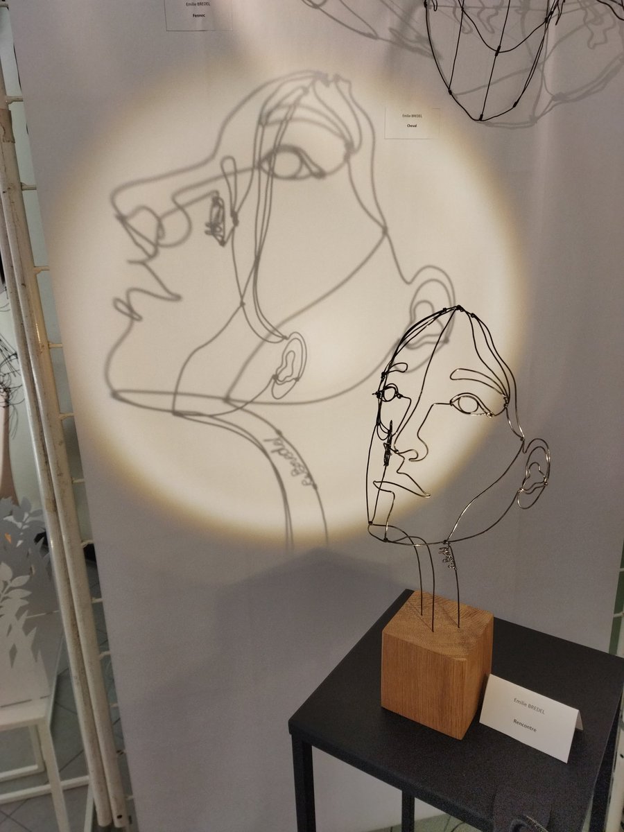 CE1V_Hugo's tweet photo. Nous sommes allés au salon de peinture et de sculpture de la ville. Nous avons vu différentes œuvres : de la mosaïque, de la peinture, de la sculpture en fil de fer, de la sculpture en papier .
Nous avons rencontré le peintre  Cobudcy qui nous a expliqué sa démarche. https://t.co/jhNHrLzZaj