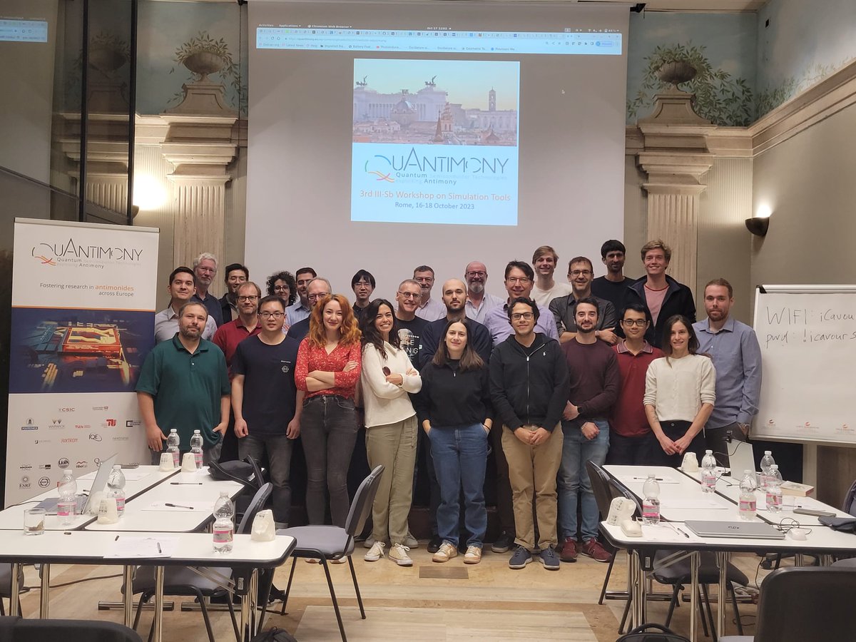 Wrapping up a great experience at the 3rd III Sb workshop in Rome, thanks to the organization by Matthias Auf de Maur and <a href="/unitorvergata/">Università di Roma Tor Vergata</a>! 🇮🇹✨
