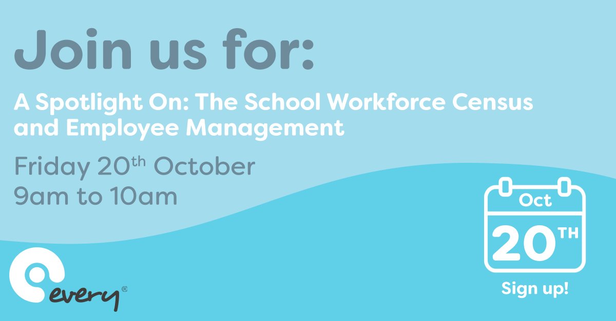 weareevery's tweet image. Save the date! 📆

Join Adam this Friday where he’ll be focusing on the features and benefits of our School Workforce Census and Employee Management Modules.

Register here: meet.zoho.com/imxGhEQhyj

#SWC #SchoolWorkforceCensus #EmployeeManagement #Compliance #Webinar