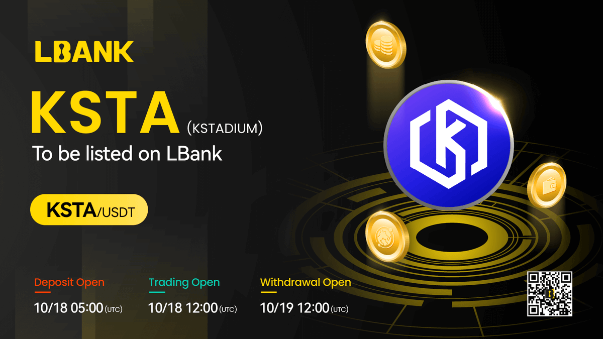 KStadium_Offl's tweet photo. 🎙️ Everyone, stay tuned !! ⚡️🔊

$KSTA is about to be listed on @LBank_Exchange
⏰ 05:00 Oct. 18, 2023 (UTC) 🎉🎊

#KSTADIUM is on the brink of a bold new world 🚀
#Lbank #Innovation #Zone 
"Seize the ideal moment !!"

More Details ▶️ https://t.co/SUySnTCimE https://t.co/6TZUyMoUCC