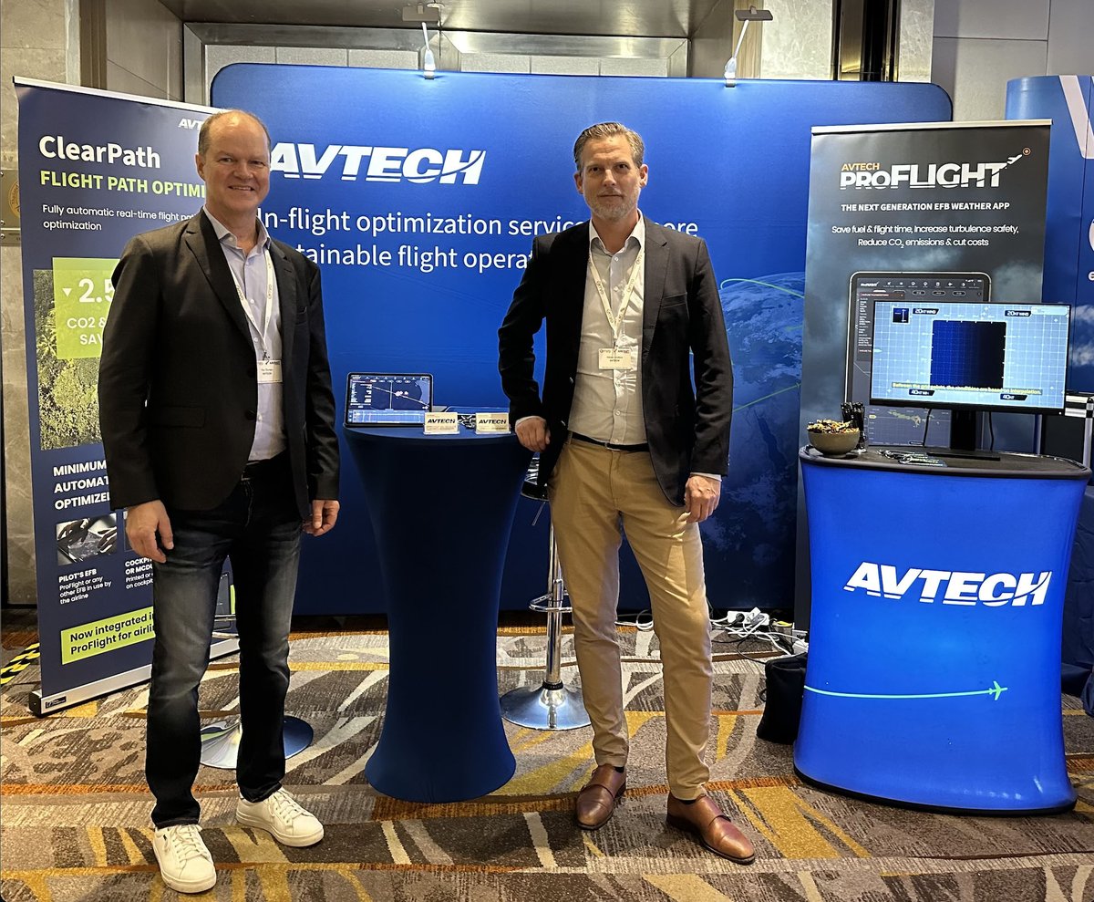 Per and Niklas are all set up at the Airline &amp; Aerospace MRO &amp; Flight Operations IT Conference – APAC in Bangkok!  You can locate us in the Workshop &amp; Showcase room as we present during the Conference Agenda Session 1 (09:00-1030) 
#AVTECH BOOTH 38!