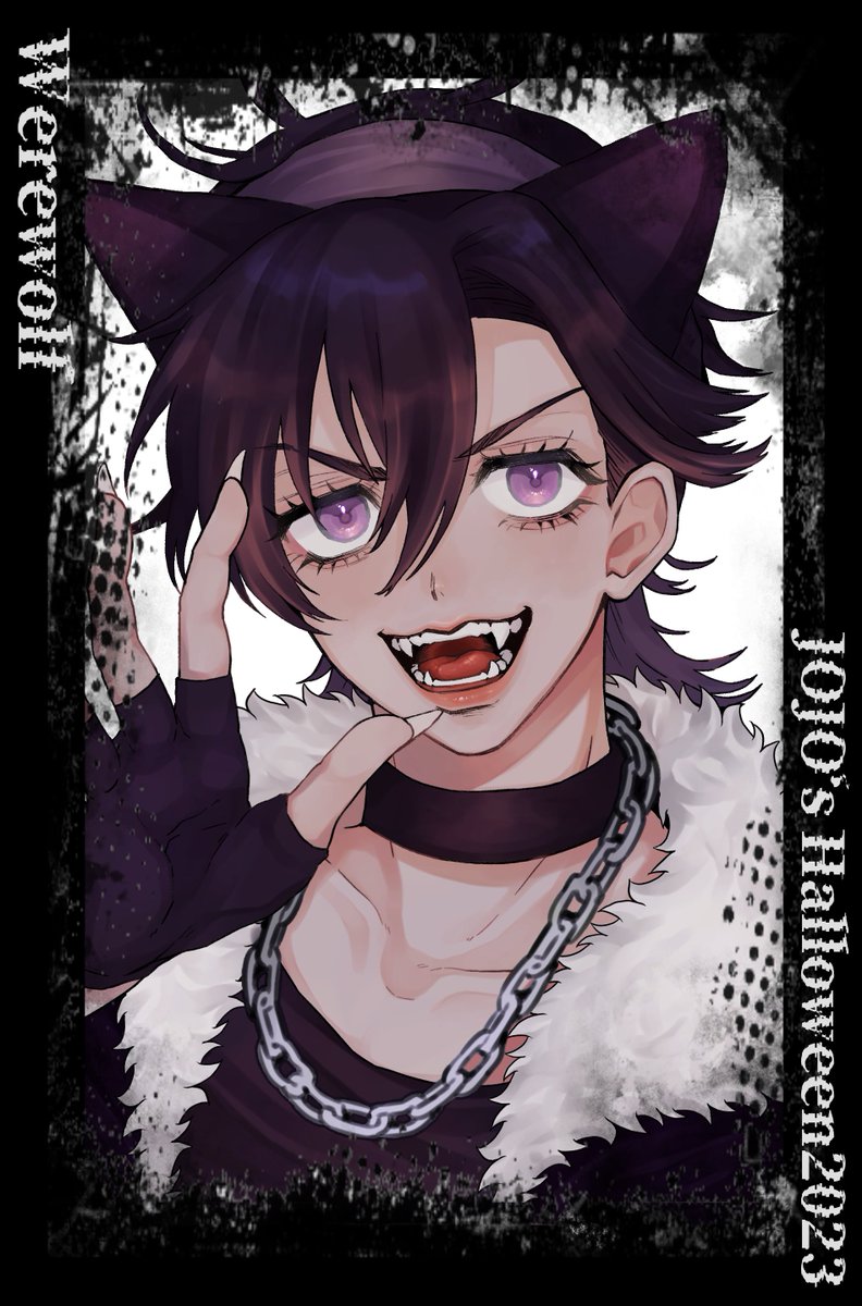 #ジョジョハロウィン2023
Narancia Ghirga × werewolf