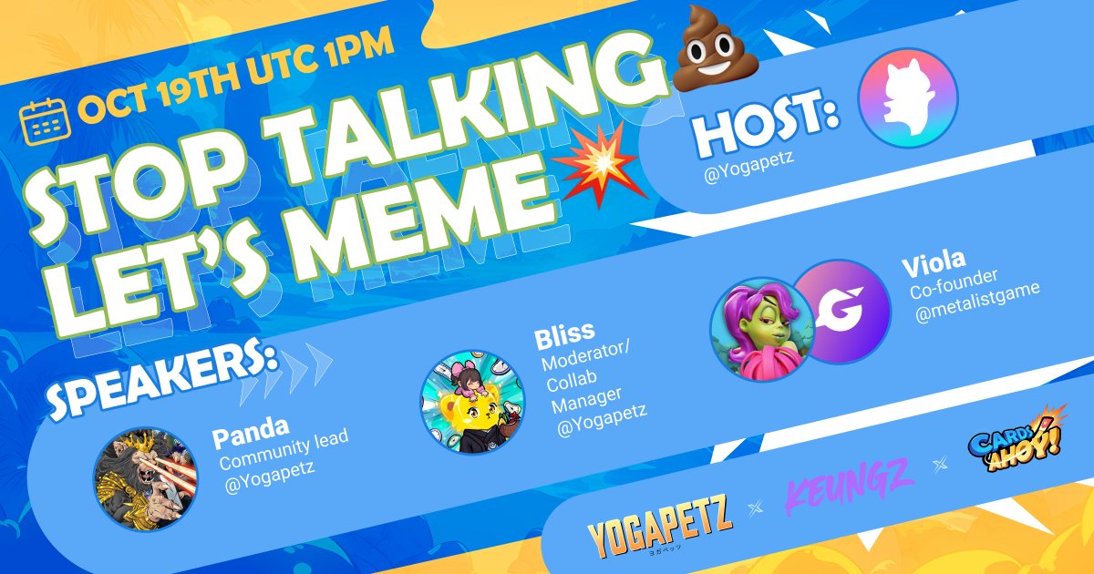 Stop Talking, let's MEME
Join our AMA with <a href="/cardsahoygame/">Cards Ahoy! 💥</a> tmw🫡

Set your reminder👇