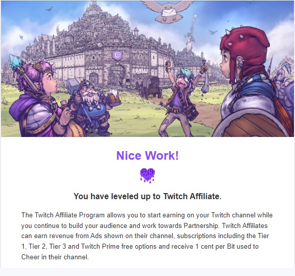 Eeee! I've officially reached affiliate on twitch you guys 🥺👉🏻👈🏻 thank you for all of the support and encouragement I've received so far in my lil strem journey💗