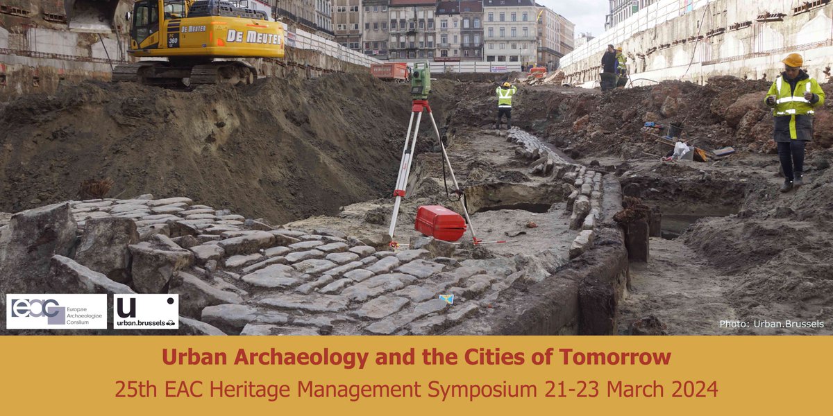 We are delighted to announce that the 2024 @EacEuropean Annual Meeting will take place in Brussels, Belgium 21-23 March 2024. The theme is 'Urban Archaeology and the Cities of Tomorrow'. Call for Papers now open! bit.ly/46OGEEt