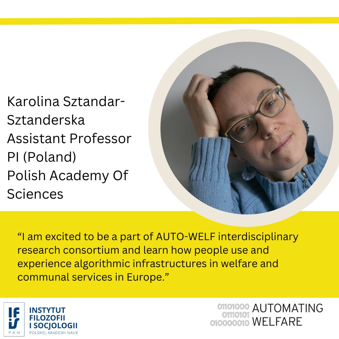 AutoWelf's tweet image. 🚨Today we will shine light on our Polish team members in our @EUCHANSE @AutoWelf project. We are very lucky to have @sztanderska as our PI in Poland from Polish Academy Of Sciences!