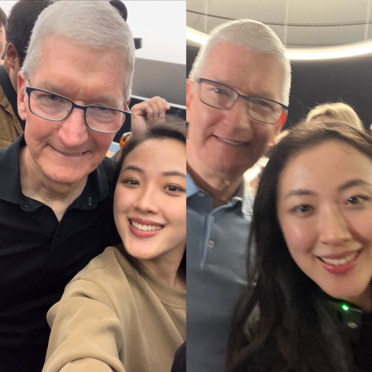 zhao_myra's tweet photo. Four months post-WWDC, and I can finally snap a crisp selfie! https://t.co/j12M1WrA76
