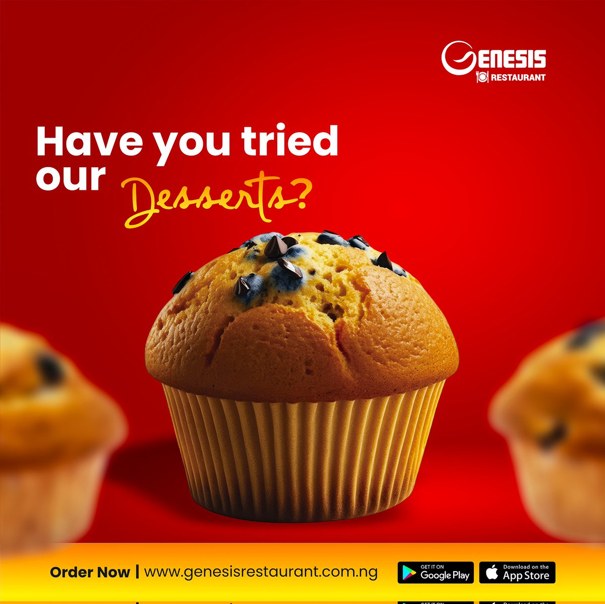 Genesisrestng's tweet photo. Indulge in a symphony of flavors with our luscious desserts - where every bite is a journey to pure bliss.
 #Affordablemeals #GenesisRestaurant #naijafood #fooddelivery #foodstagram #breakfastgoals #breakfastatgenesis #breakfastwithgenesis
https://t.co/aXGxRTj86c https://t.co/EEc8xIcjZ1