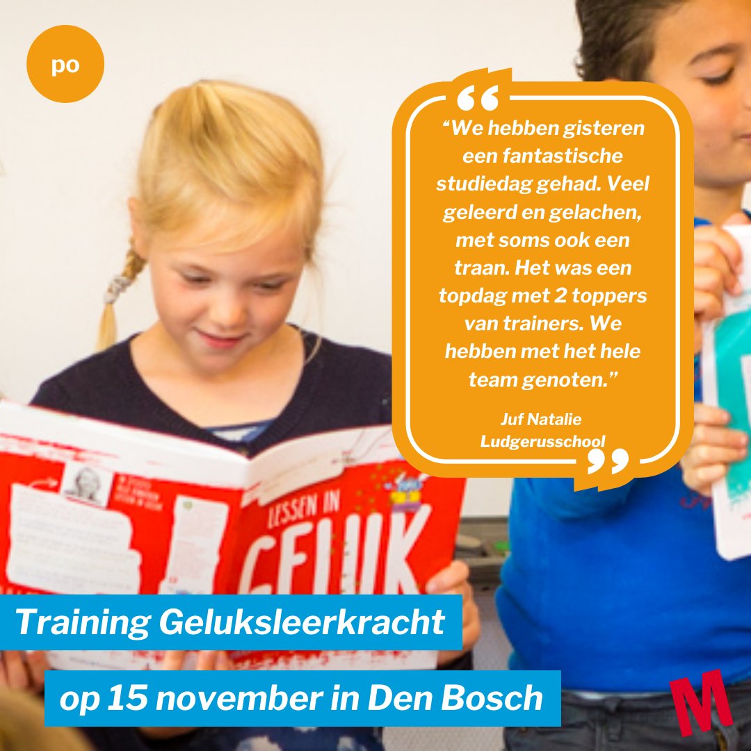 Ben jij klaar om jouw leerlingen de les van hun leven te geven en tegelijkertijd jouw werkgeluk te vergroten, voor de rest van je leven? Schijf je in voor de training ‘Geluksleerkracht’ op 15 november 2023 in Den Bosch. 👉 gelukskoffer.nl/voor-scholen#i…