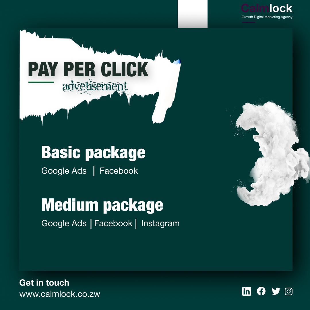 Calmlock's tweet photo. 📢Boost Your Business with Pay-Per-Click  Ads! 🚀

🎯They provide cost-effective, quick visibility, precise targeting, measurable results &amp;  budget control. Packages include keyword research, tracking, optimization &amp; real results for better ROI. 
Contact now &amp; let your brand rise https://t.co/5F7liXlTKo
