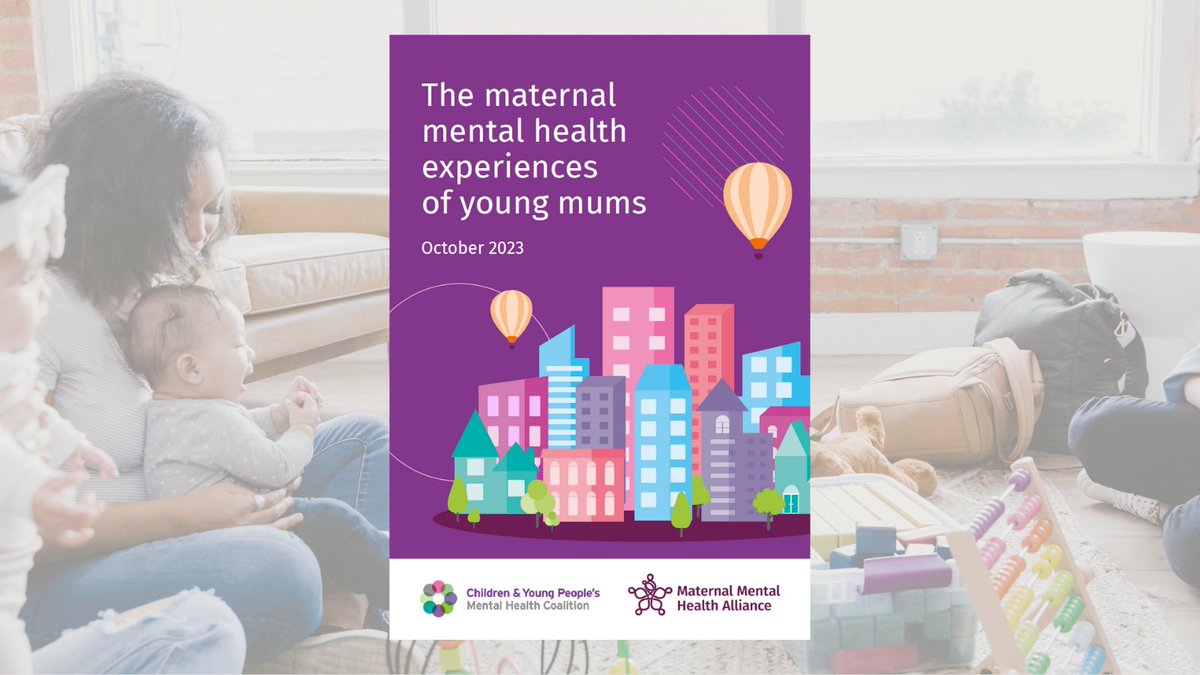 Today @CYPMentalHealth and the MMHA launch 'The Maternal Mental Health Experiences of Young Mums' report, which combines research and real stories highlighting the challenges and needs of young mums across the UK. Take a look: tinyurl.com/YoungMumsMH #YoungMumsMH