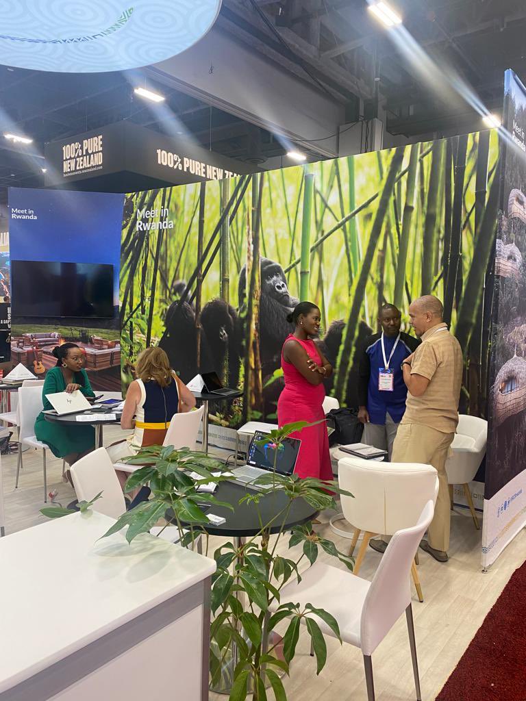 Good morning from IMEX America 2023! Trade shows are a great opportunity to interact with event planners and showcase why Rwanda is the best destination for their event. What would you say is Rwanda’s unique selling point? #IMEX23