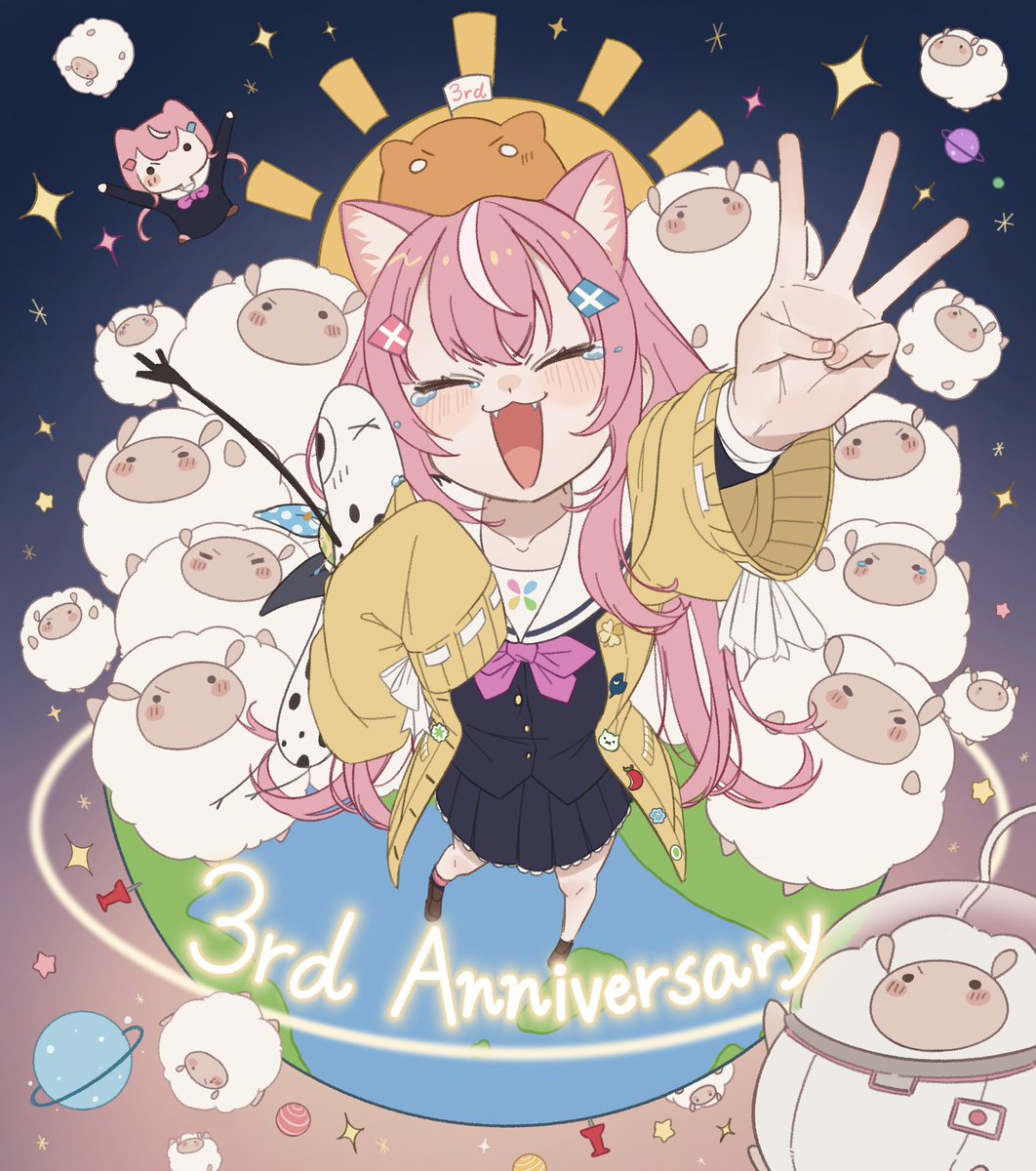 ✨3周年おめでとうございます✨
これからもみんなで世界征服っ！！
 #Nari_Art