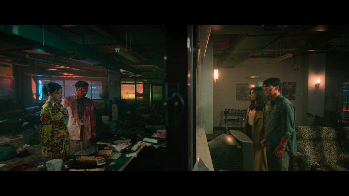 I feel like this shot says a lot! with one side bright and clean while the other dark and full of bodies and bloods. Its honestly kinda scary.
#TheWorstofEvilEp9 #theworstofevil