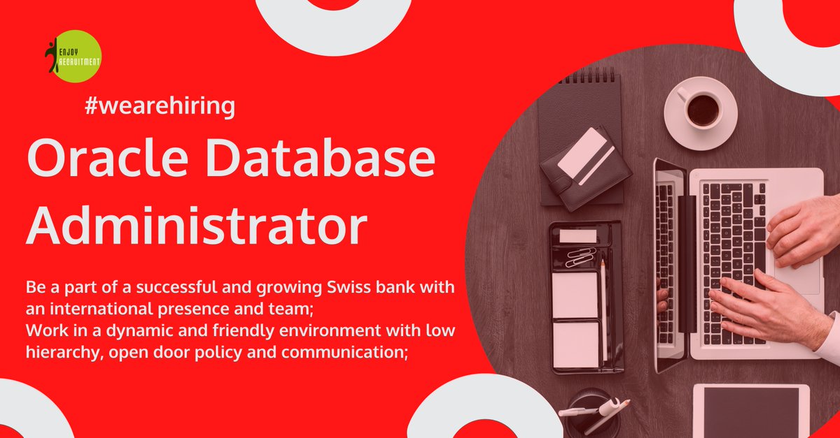 personalatlase's tweet photo. 🚀 Unleash Your Potential! 🌟
Our client, a Swiss online bank, is on the lookout for an Oracle Database Administrator.
Share this post and apply to seize this career-boosting opportunity!
Job add: https://t.co/dOLDhSOWjB
#wearehiring #jobopportunity https://t.co/BbCIJsdncy