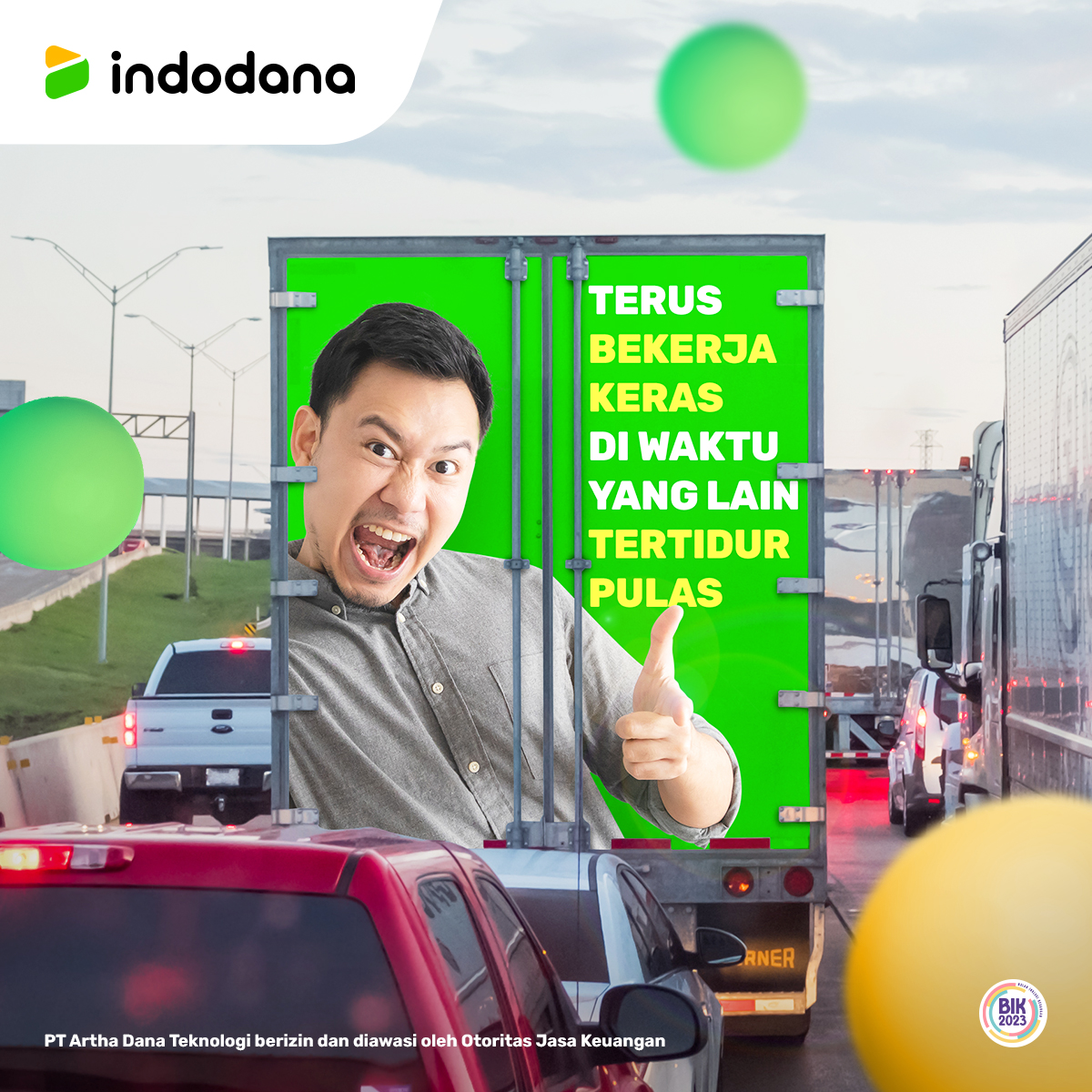 "Tetep semangat buat para pejuang rupiah!
Tetap bekerja keras dan selalu berdoa agar impian dan cita-cita kalian segera terwujud dan jangan lupa untuk selalu konsisten dalam bekerja keras agar membuahkan hasil yang baik ya Sob!

#indodana #Pejuangrupiah"