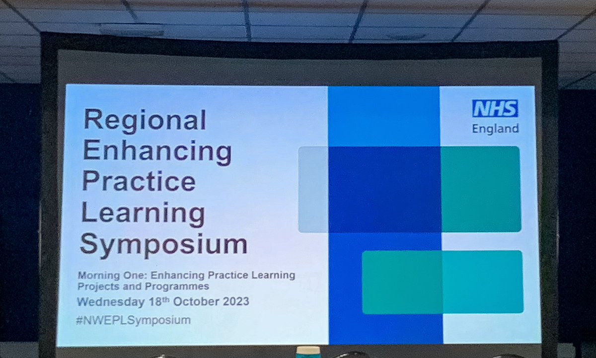 Todays Event is The Regional Enhancing Practice Learning Symposium @LSCICB #NWEPLSymposium