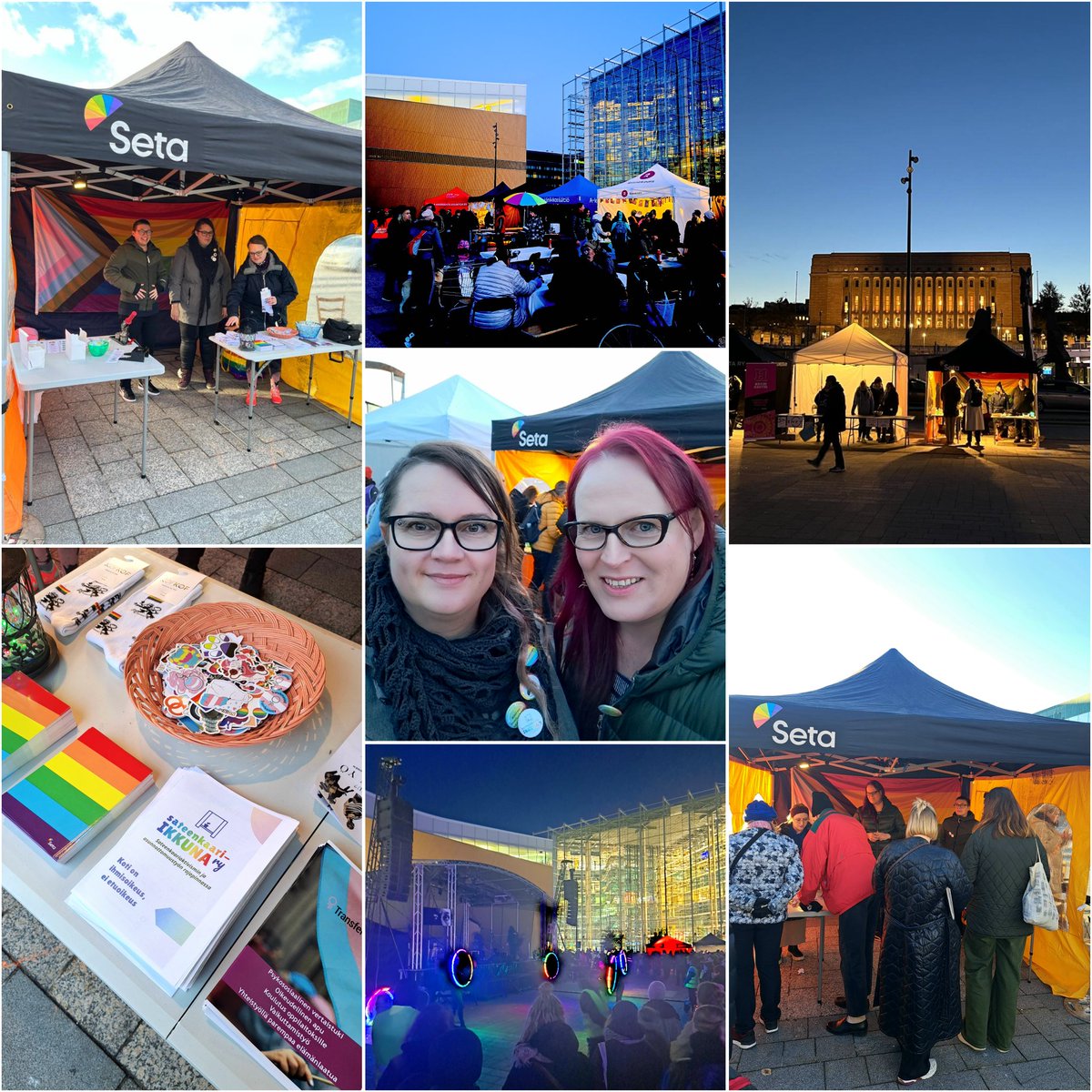 Kiitos Asunnottomien yö ja kaikki mukana olleet. <a href="/seta_ry/">Seta</a> teltalla kävi runsaasti ihmisiä. Asunnottomuus ja sen uhka koskettaa erityisellä tavalla sateenkaariyhteisöä. #asunnottomuus #Asunnottomienyö #asuntoensin #ihmisoikeudet #köyhyys