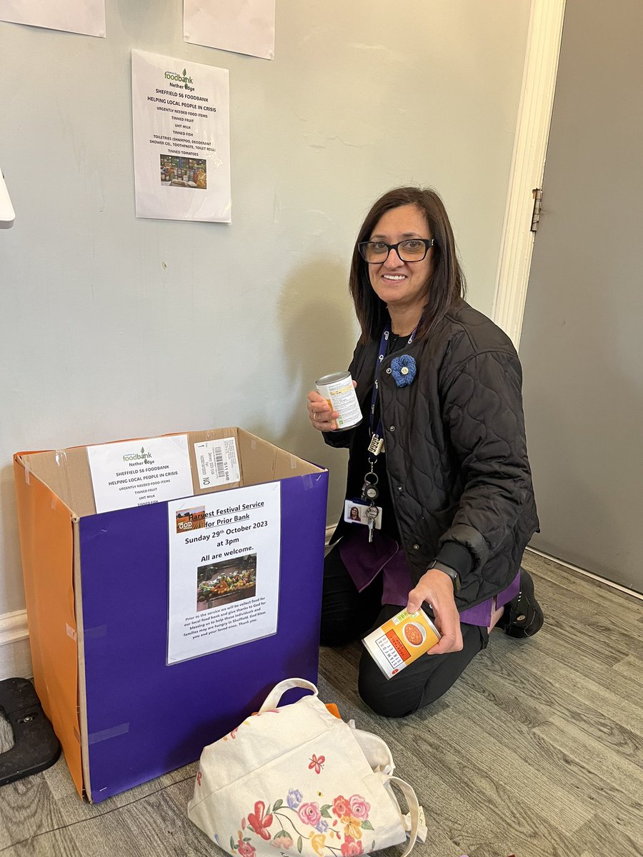 Prior_Bank's tweet photo. At Prior Bank we have lovely staff not only do they support our residents but support our local community. We are currently collecting for our local Food Bank in celebration of Harvest in a service we will be having later on this month. #givingbacktoourcommunity https://t.co/clDFUaezJL