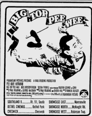 Joek72's tweet photo. Movies also showing at The Showcase Cinema with The Blob on Aug 5th 1988. #Diehard #WhoFramedRogerRabbit #TheDeadPool #BigTopPeeWee #Pittsburgh #FilmTwitter #TCMParty https://t.co/p55RPkYWA6