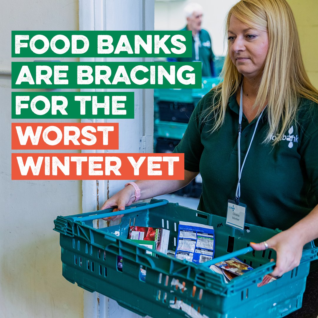 TrussellUK's tweet photo. 🚨 1 million. That's how many emergency food parcels we expect will be provided by food banks across our network this winter. 🚨

That's an average of one food parcel EVERY 8 SECONDS.

Food banks are doing all they can to support people facing hardship, but they need your help. https://t.co/APhY6EV15M