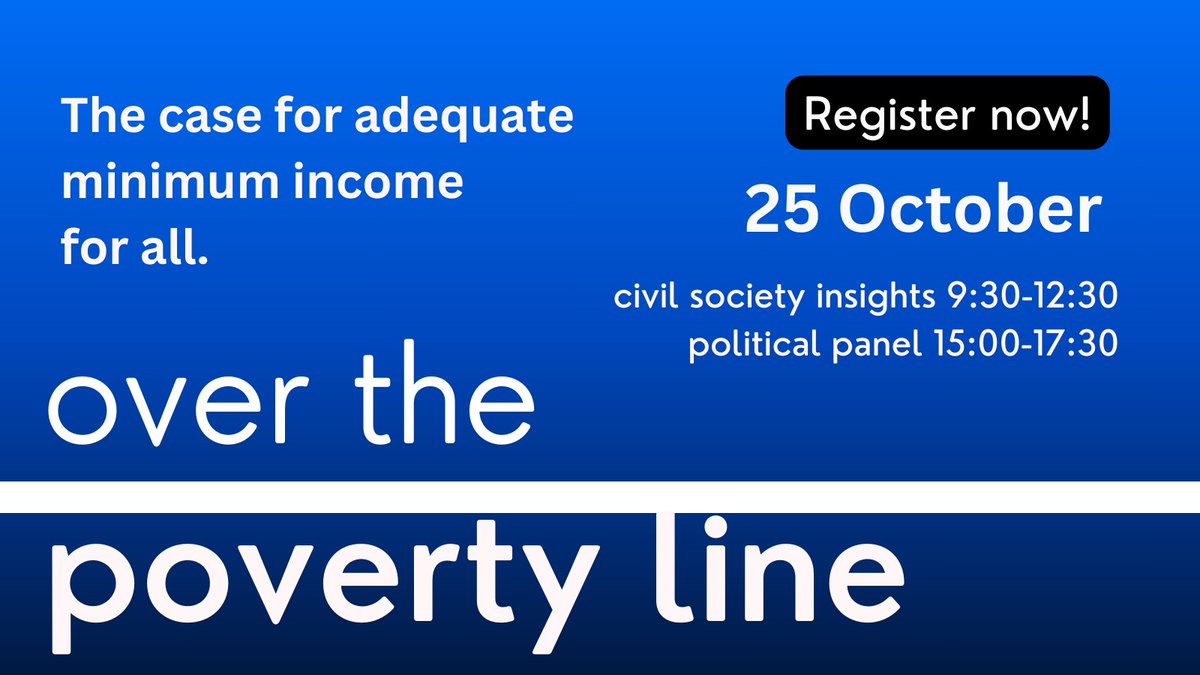 EAPNEurope's tweet photo. Join us at @social_platform's Annual Conference, with our policy officer @sheilagoishabib as one of the speakers!

❌As the #CostOfLiving rises and 1 in 5 is at risk of #poverty, we demand ambition to tackle poverty, by advocating #MinimumIncomeSchemes.

👉https://t.co/LpVbt8R4FZ https://t.co/8wBJmocIPJ