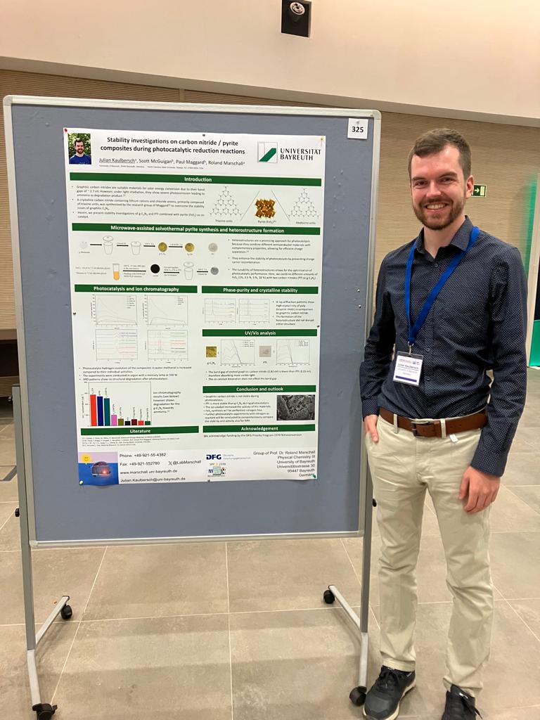 Marschall☼Lab (@labmarschall) on Twitter photo During yesterday’s poster session at the symposium #N2X <a href="/nanoGe_Conf/">nanoGeConferences</a> Julian had the chance to present his results on photocatalytic stability of carbon nitride/pyrite composites. It was a really nice atmosphere and thanks to all for the fruitful discussions. #MATSUS2023 During yesterday’s poster session at the symposium #N2X <a href="/nanoGe_Conf/">nanoGeConferences</a> Julian had the chance to present his results on photocatalytic stability of carbon nitride/pyrite composites. It was a really nice atmosphere and thanks to all for the fruitful discussions. #MATSUS2023