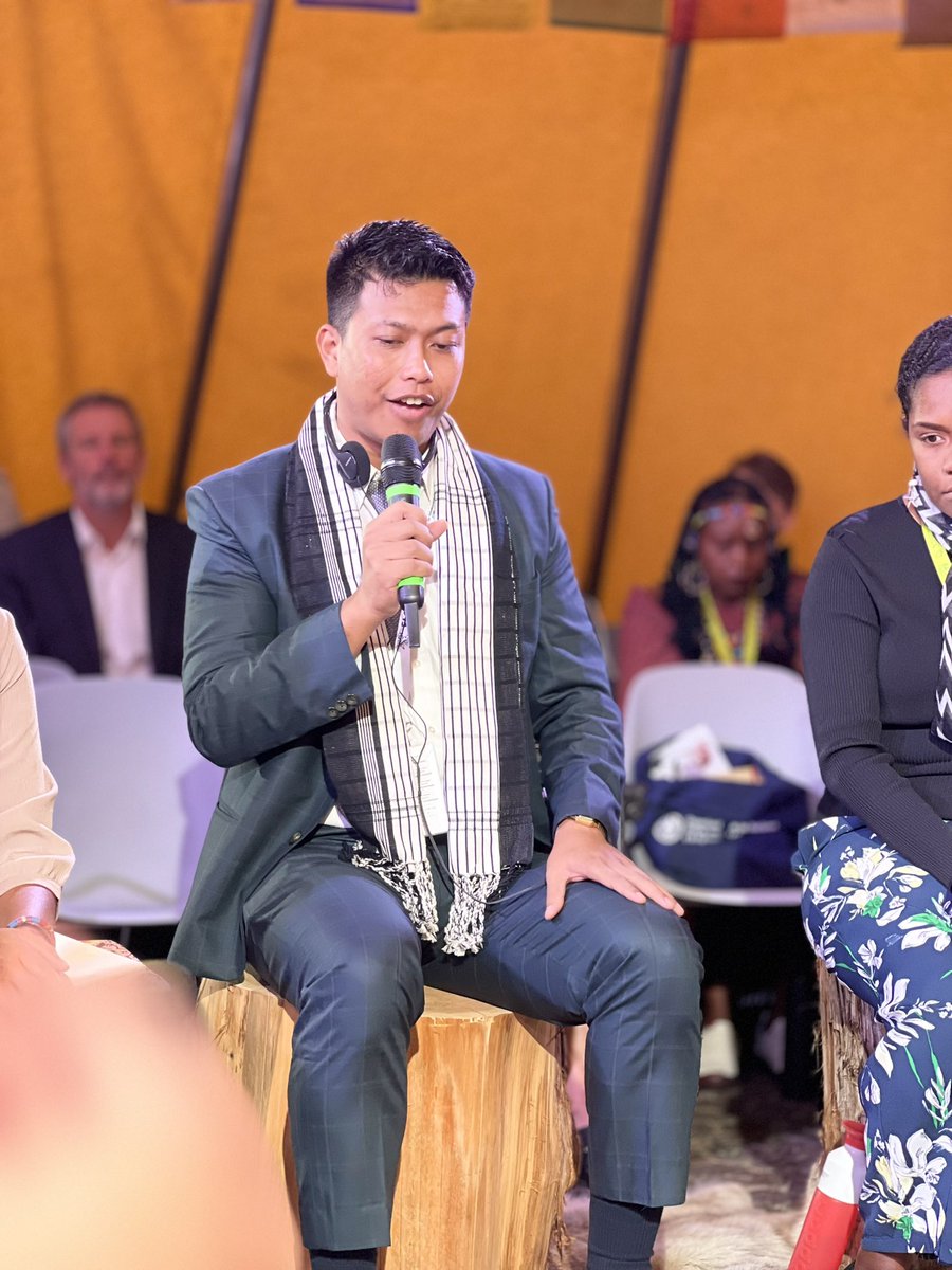 FAOIndigenous's tweet photo. Indigenous seeds are disappearing due to the market's preference for GMO seeds, which has pushed us away from the ancestral food varieties we want to consume. My food vision is to strengthen Indigenous food banks and promote heirloom seeds
-  Dennis, Zo People
#UNGIYF23 https://t.co/OSbcTeFKOR