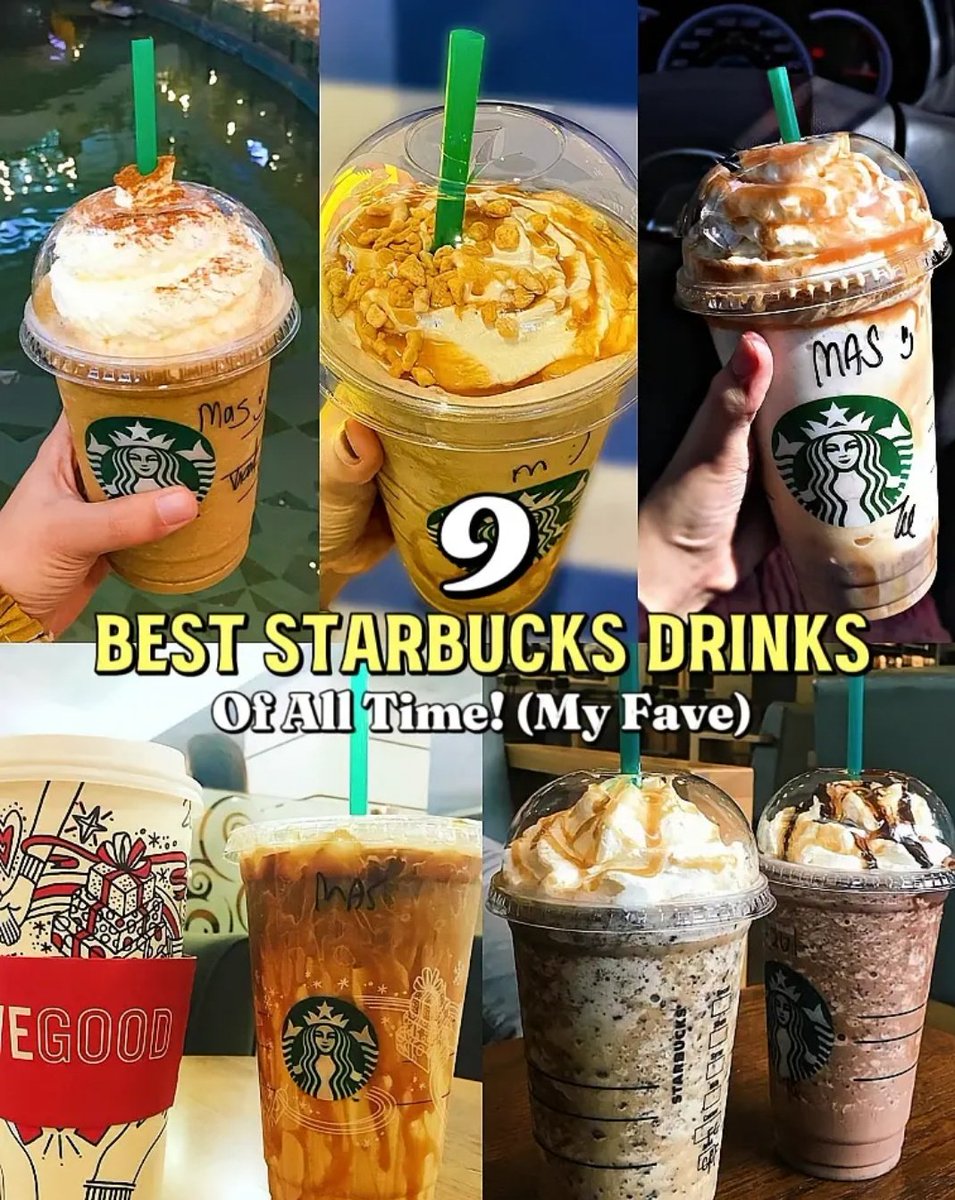 Sosmedrecehh's tweet photo. 9 Best Starbucks Drinks Of My Time!

- A Thread" https://t.co/BBma49ywa2