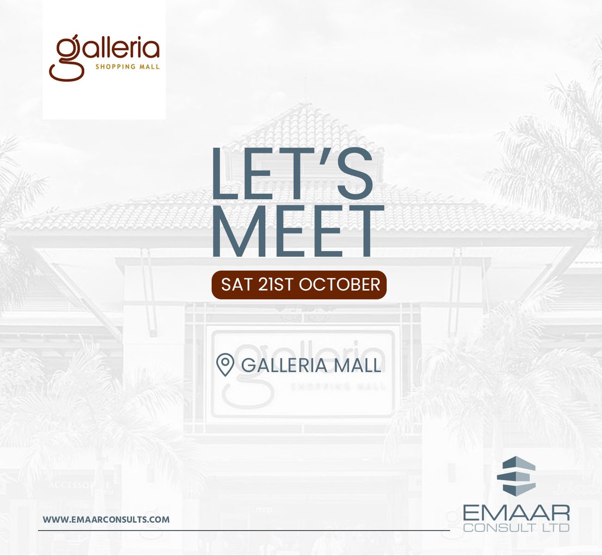 Join us at Galleria Mall on 21st October for an exciting activation! Explore the best in real estate, discover your dream property, and enjoy exclusive deals. See you there!

 #EmaarGalleriaActivation #galleriamall