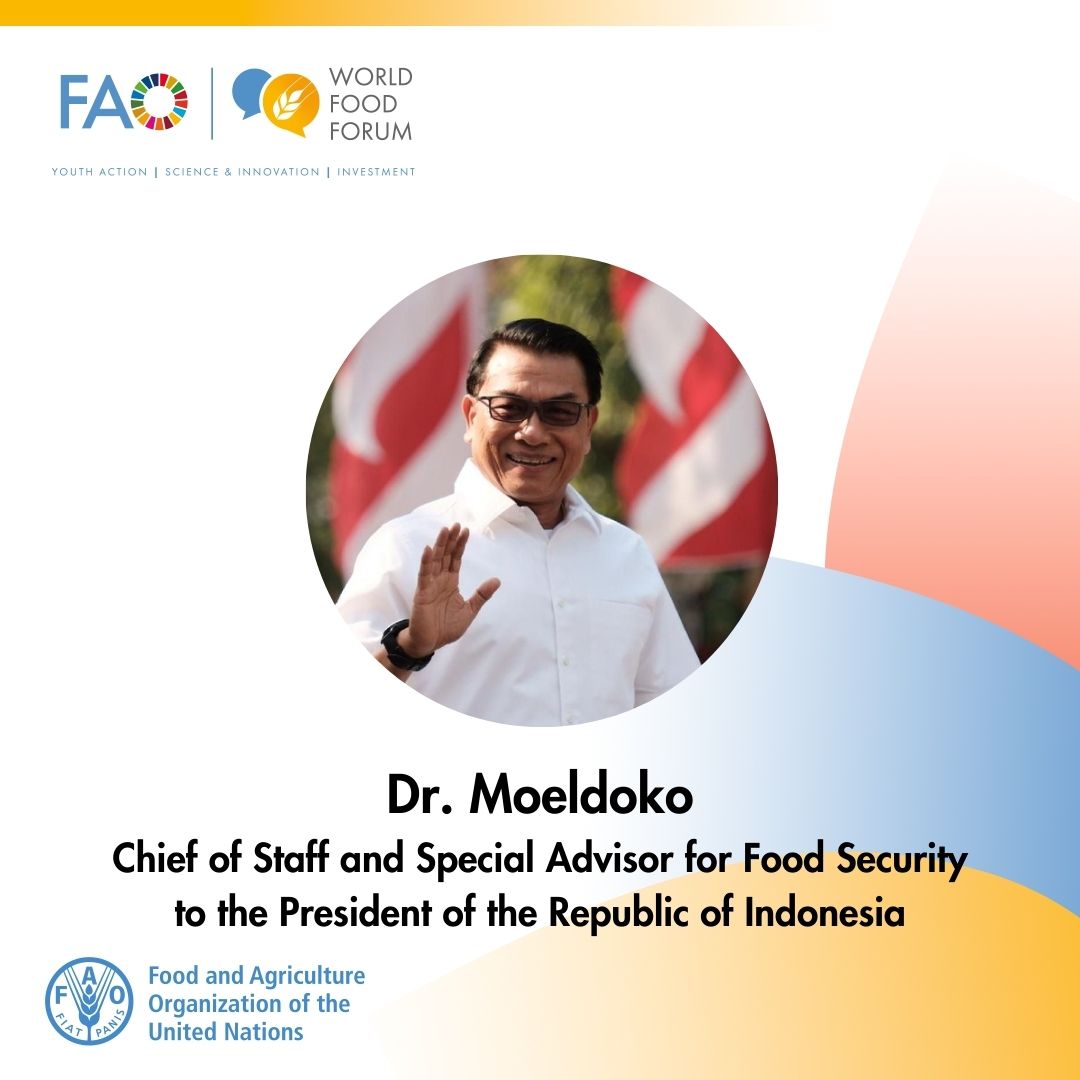 FAO Indonesia (@faoindonesia) on Twitter photo Welcoming <a href="/Dr_Moeldoko/">Dr.H.Moeldoko</a> of <a href="/KSPgoid/">Kantor Staf Presiden</a> to <a href="/FAO/">Food and Agriculture Organization</a> HQ this week, where he will deliver his speech at <a href="/World_FoodForum/">World Food Forum</a> closing ceremony this Friday to showcase 🇮🇩 Indonesia’s progress in transforming agrifood systems.
See the agenda: flagship.world-food-forum.org/2023/agenda/en Welcoming <a href="/Dr_Moeldoko/">Dr.H.Moeldoko</a> of <a href="/KSPgoid/">Kantor Staf Presiden</a> to <a href="/FAO/">Food and Agriculture Organization</a> HQ this week, where he will deliver his speech at <a href="/World_FoodForum/">World Food Forum</a> closing ceremony this Friday to showcase 🇮🇩 Indonesia’s progress in transforming agrifood systems.
See the agenda: flagship.world-food-forum.org/2023/agenda/en