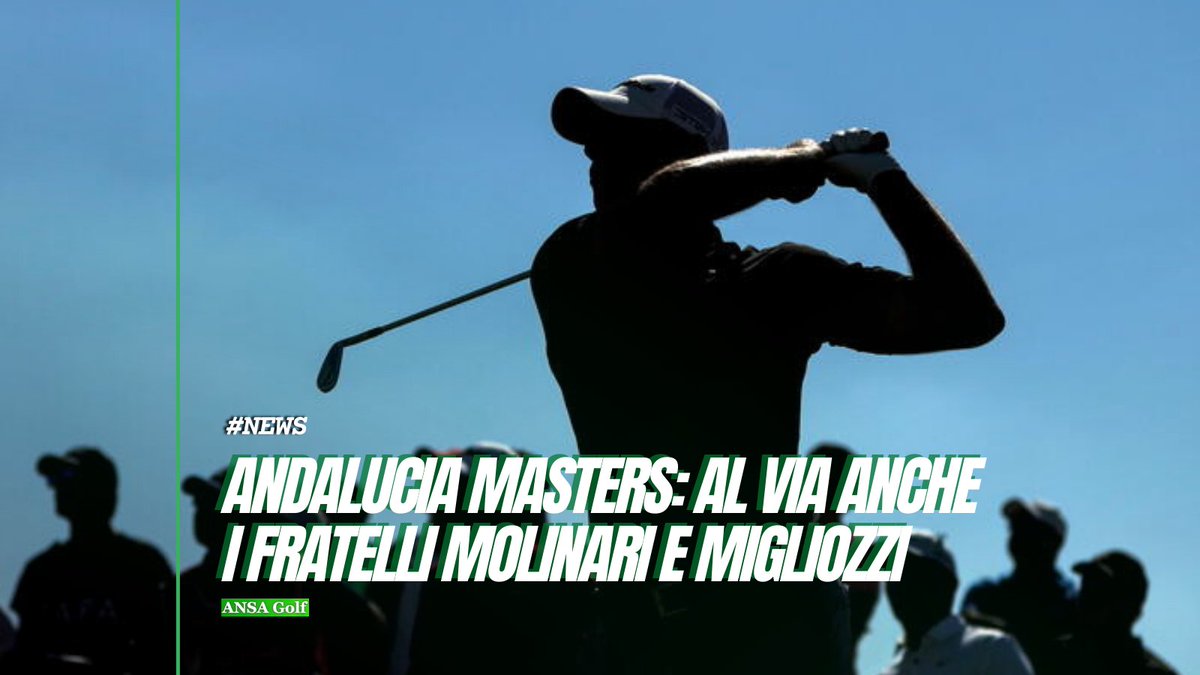 Dopo il trionfo vissuto da vicecapitani europei alla #RyderCup di #Roma, i due fratelli #Molinari, Francesco ed Edoardo, tornano sul green per la nona edizione dell'#AndaluciaMasters, cui partecipa anche un terzo italiano, #GuidoMigliozzi.

#ANSAGolf
➡️ bit.ly/3M2xzzi