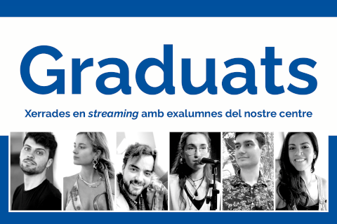 ECMMVilanova's tweet photo. Ja podeu recuperar els dos primers #Graduats d'enguany. L'Eloi Fuguet xerra amb en Pau Rubio i la Laia Garcia
https://t.co/XOlT7oSJuQ https://t.co/PDZjpD6Qp6