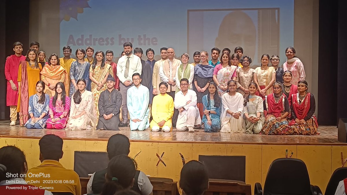 Poonamm1611's tweet photo. 'The greatness of a culture can be  found in its festivals'.  Insightful and Beautiful assembly presented by classX E on Dusshera &amp; Ram Navami. Perfect amalgamation of the festive season #poem #dance #song @ashokkp @kandhari_ekta @pntduggal @y_sanjay @RashmiJ99932149 @RainaJain8 https://t.co/NBd43dKI79