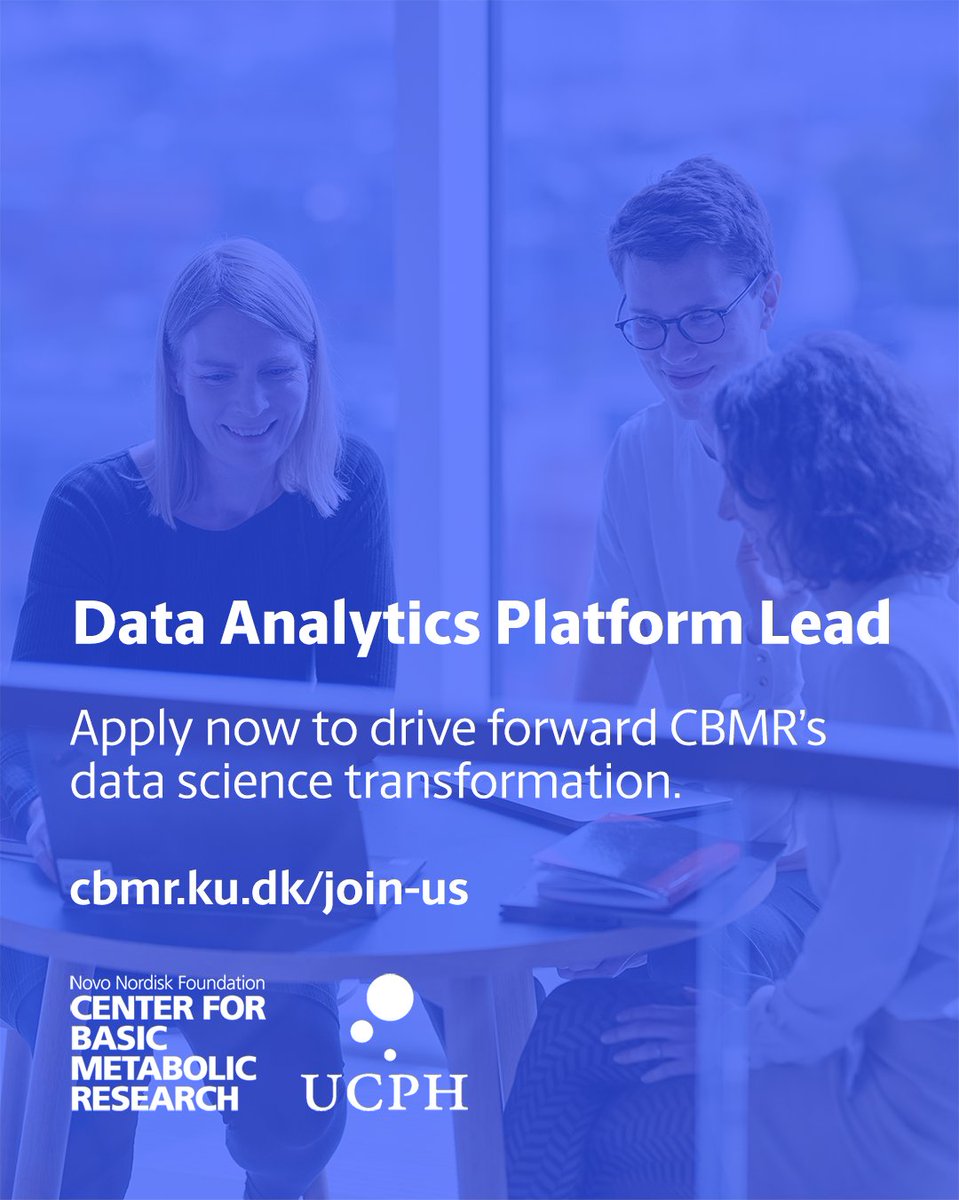 CBMR's data science transformation is underway – help to drive forward the change as our Data Analytics Platform Lead! 👩‍💻

Establish and lead the Center's new Data Analytics Platform, which will function as the focal point for all data and analytics of the Center and its external