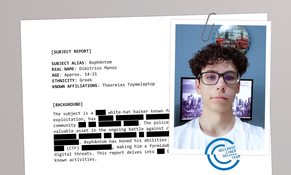 ecsc@hamar:~$ ./Meet_the_Team_Greece.sh
Dimitrios Manos | 0xph4ntom | Supporting Player
#ECSC #ECSC23 #ECSC2023
