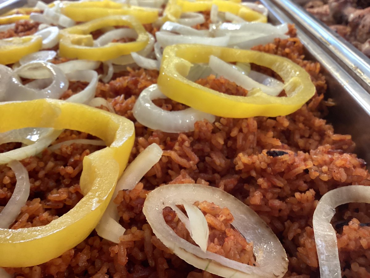 becketcs's tweet photo. Our "Dishes From Around The World" week continued yesterday with Jollof Rice, Onion Rice, Fried Plantain and Chicken.
A huge thanks to Mrs Oppong, Mrs Niikoi and Mrs Forbes for helping cook and prepare such a delicious lunch!
@_coombscatering https://t.co/DDjUzdE12q