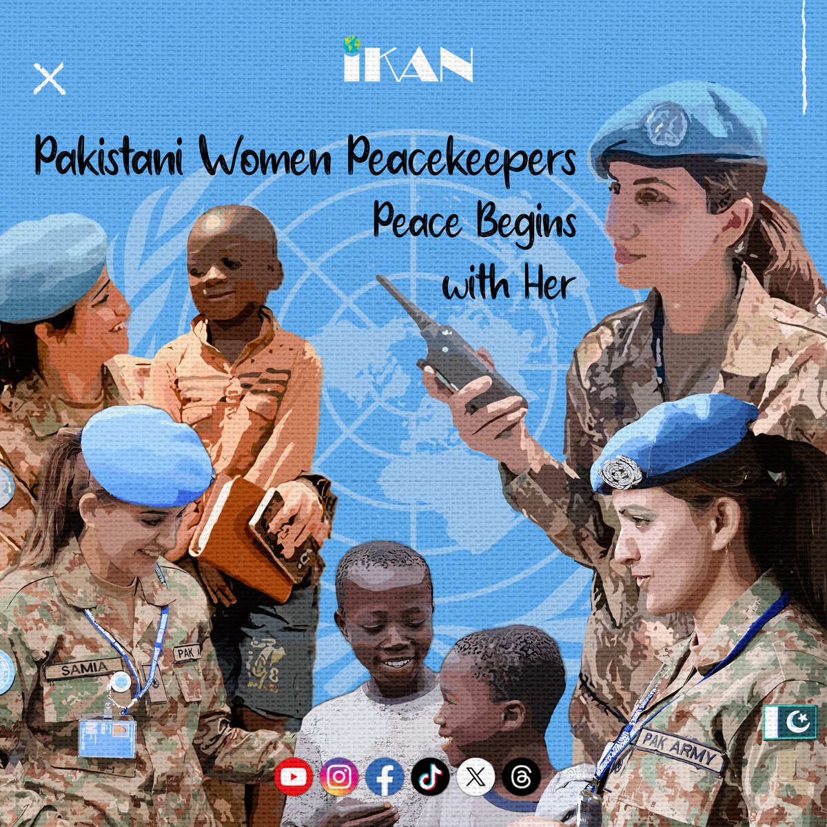 #PeaceBegins with Her.
IKAN salutes Pakistanis among world’s highest percentage of women @UN peacekeepers. #UNDay
Pakistani female officers serve in different @UNPeacekeeping operations around the world as a regular feature of peacekeeping missions; keeping Pakistan’s flag 🇵🇰…