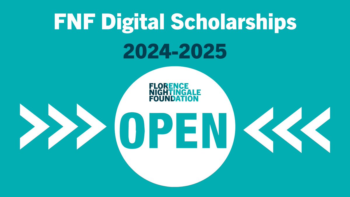 📢Our #Digital Leadership #Scholarships are now open for applications! This tailored 18month programme will support senior #nurses and #midwives with the knowledge and skills to lead the #digital health and social care agenda. Find out more & apply: florence-nightingale-foundation.org.uk/academy/leader…