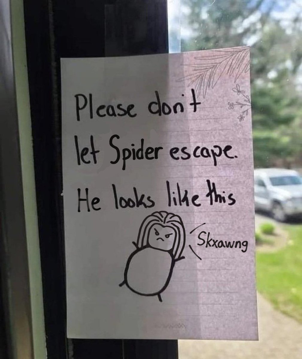 Please don't let Spider escape.

He looks like this.

#SpiderSocorro