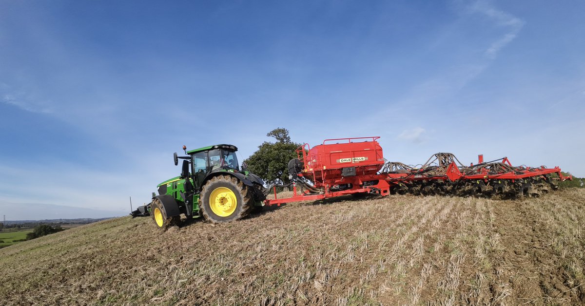 Yes it really is that steep! Did 250hp pull 12m uphill?!?! <a href="/DaleDrills/">Dale Drills</a> <a href="/JohnDeere/">John Deere USA</a>