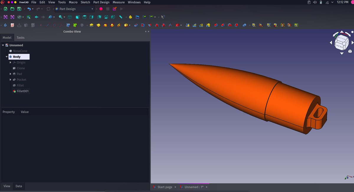 concreted0g's tweet photo. Just blogged about how @FreeCAD with @DavesRocketShop Rocketry Workbench and #OpenRocket are a match made in heaven. If you are into #rocketry I'd definitely recommend you give this a read! https://t.co/F4sGAbPyeo #opensource #rockets https://t.co/dNIPIGrusE