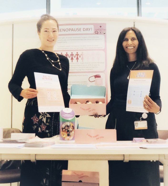 It’s #WorldMenopauseDay 

We are focussing our work at UCLH on improving holistic, personalised care to women experiencing cancer treatment induced menopause. 

Thank you for the support we have received from @UCLHCancerFund @UCLHCharity @BGCS_org @TargetOvarian @eveappeal