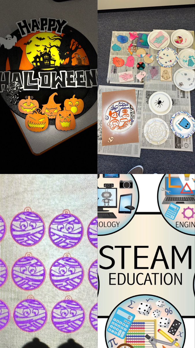 kmelott's tweet photo. Pinching myself b/c I have an #opportunity to show up for my #students & #colleagues. Saw my friends @MrsCastrilla @mswaltersworld @LMSMakers @V_Nuggud & some sweet girls at Learwood @TroyIntAL & #created with @glowforge examined #linear #curricular #alignment. @AvonLakeSchools https://t.co/Chum6a14mI
