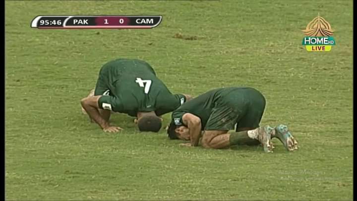 AhsnGouri's tweet photo. The history has been created 
Pakistan has defeated Cambodia &amp; Pakistan Football team qualifies for the fifa wc qualifiers.
Well done lads 👏 https://t.co/bHy0XeSQDH