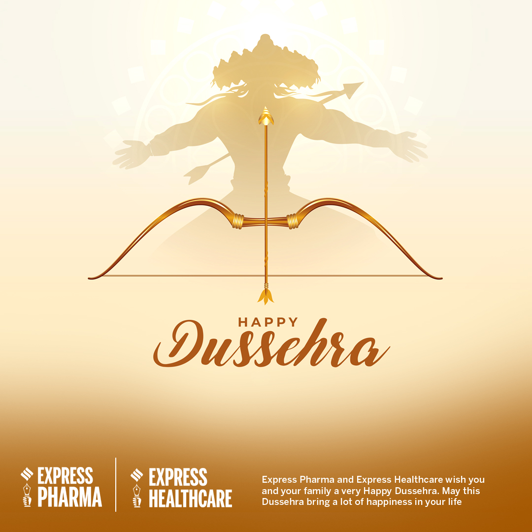 ExpHealthcare's tweet image. #ExpressPharma and #ExpressHealthcare wish you and your family, a blessed #HappyDussehra…. May the brightness and positivity of this festival fill you with good health, happiness, and joy! #happydasara