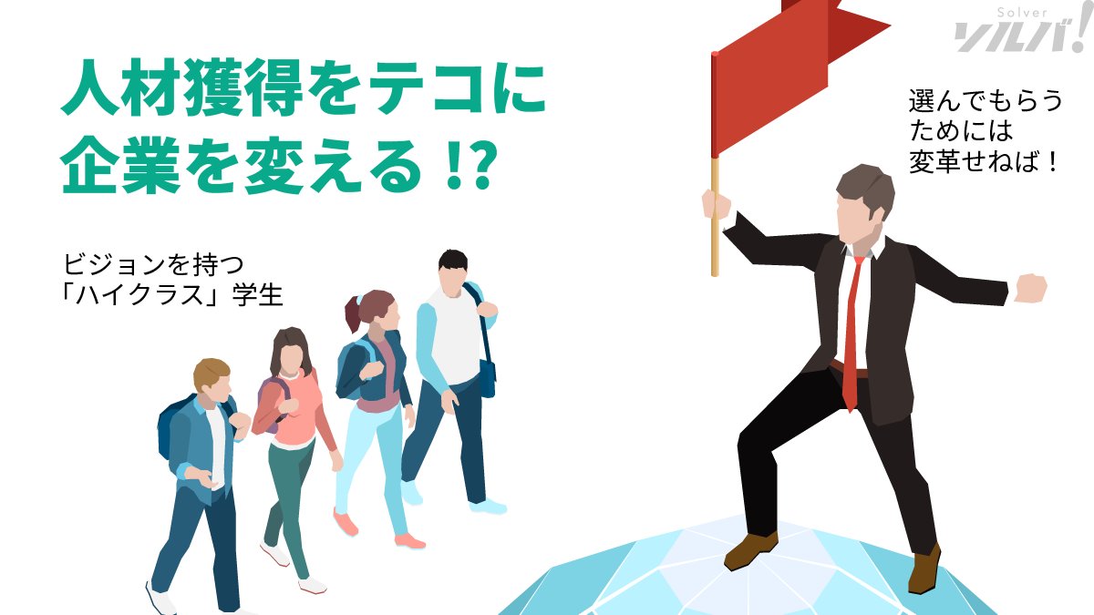 solverstory's tweet photo. 【未来の教科書に載るスタートアップ】

アレスグッド社は、「社会課題への取り組み」を軸に企業を選択する「エシカル就活」という求人サービスを運営しています。Z世代のニーズに応えるだけでなく、「就活」から企業を変え、社会を変えるサービスです。

【背景】
Z世代は環境問題や社会課題への意識が高いと言われます。代表の勝見さん自身もその一人で、就職活動の際、SDGsへ積極的に取り組む企業を探していました。
単に給料が高い会社より、気候変動対策に熱心だったり、多様性を重視していたり、という軸で企業を選ぶ、といった行動が、これから広がっていくのでしょう。

【課題】
しかし、彼らが自分に合った企業をみつけるのは簡単ではありません。
当然です。 従来の就活では、業種や仕事の内容、将来性や安定性などの条件を軸にしていたわけですから。
一社ずつ調べていけば、CSRやCSVの取り組みはわかるでしょうが、一律に情報を得るのは相当に大変です。

【ソリューション】
そこで、勝見さんは自ら起業し、独自の就活サービスを立ち上げたというわけです。
エシカル就活は、業種やブランドより企業の価値観を重視するZ世代のニーズに合致。企業が特に力を入れている活動がピックアップされ、「気候変動」「DE＆I」「教育」「貧困問題」などから、関心がある項目を選んで検索することも可能です。

2023年6月時点で掲載企業は日米60社、ユーザー数は5000名と発展途上ですが、社会を変える可能性があるビジネスだと考えています。

【ビジョン】

このビジネスのキモは、人材獲得をテコに、企業に社会課題への本質的な取り組みを迫るところです。 エシカル就活に集まるのは、「社会に良いことをしたい」「何かの役に立ちたい」という志を持つ就活生たち。Webサイトでは「ビジョンと行動力を持つ、ハイクラス学生」とうたわれています。

「ハイクラス」かどうかはわかりませんが、意識が高く優秀な人が集まるのは間違いないでしょう。そんな人材を獲得したいと思えば、企業は社会課題に取り組むのが有効な施策。エシカル就活は、そのことを顕在化し、社会に提示するメッセージ性のあるサービスです。

掲載にあたっては、企業のビジョン、ミッション、実際の取組み、従業員の声など、厳しい独自審査を設けています。