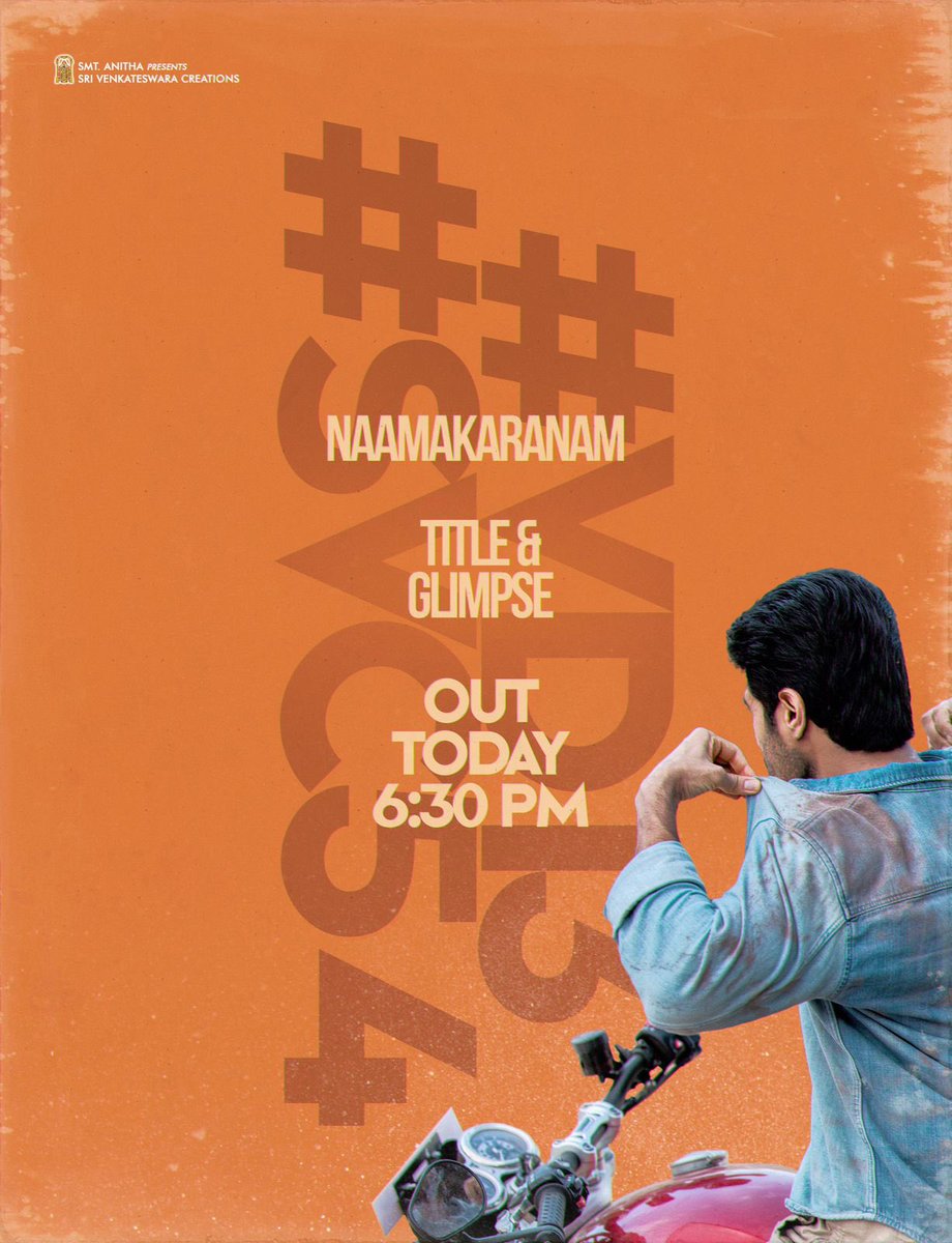 VdfcSiddipet's tweet photo. ఈరోజు...
இன்னைக்கு...

#VD13 Naamakaranam 
Title &amp; Glimpse
18:30 #VijayDevarakonda #VD13Glimpse https://t.co/8htwABpem6