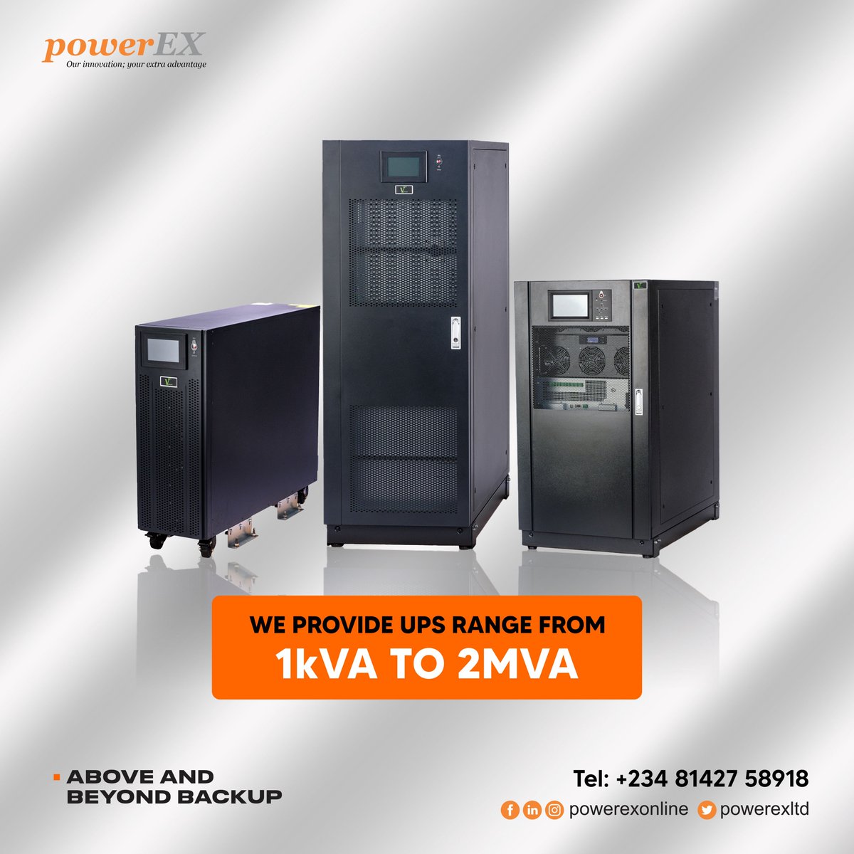 This is a friendly reminder that Powerex Limited is your go-to partner for all power engineering solutions.

Call/Whatsapp: 08142758920; 08146757460; 08142758926

#powerex #powersolution #power #solutions #solutionsprovider #backup #powerbackup #ups #avr #lagos #nigeria